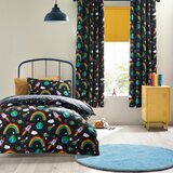 Catherine Lansfield Crna dječja posteljina za krevet za jednu osobu 135x200 cm Rainbow Rockets – | shoptok.hr
