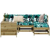 vidaXL 5-dijelni set vrtnih sofa od impregnirane borovine Cijene