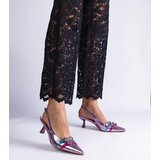 Gemre Purple open-back kitten heels Perfecta | ePonuda.com