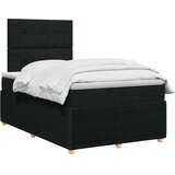  Boxspring krevet s madracem Crna 120 x 190 cm Tkanina | shoptok.hr