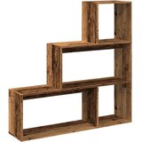vidaXL Sobna pregrada / regal za knjige 3 razina 123x29x123 cm drveni | shoptok.hr