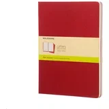 MOLEKSINE Beležnice mekog poveza, Čist list, Crvena