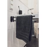 Wenko 24238100-Držač za peškire BOSIO BLACK 5,5x43 cm nerđajući čelik/srebrna | Eponuda.com