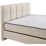 MID.YOU POSTELJA Z VZMETNICO 180 cm x 200 cm , tekstil, leseni material krem barve | Shoptok.si