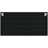  Ormar za izlaganje s policom Zidne Crni hrast 100 x 8,5 x 50 cm | shoptok.hr