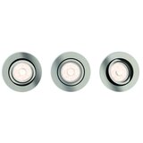 Philips 50393/17/PN-SET 3x led rgbw prigušiva ugradna svetiljka 1xGU10/4,8W/230V hrom+daljinski upravljač | Eponuda.com