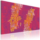  Slika - Text map of Sweden (pink background) 90x60 | shoptok.hr