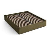 Micadoni Zeleni tapecirani bračni krevet s prostorom za odlaganje/bez uzglavlja s podnicom 140x200 cm Susan – | shoptok.hr