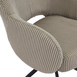 Livetastic Naslanjač Cord, Svetlo Siva, Vrtljiv | Shoptok.si