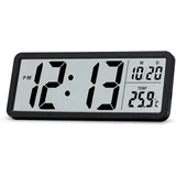digitalna LCD ura z datumom in temperaturo 21,6cm