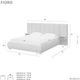 MESONICA Svjetlo smeđi tapecirani bračni krevet s podnicom 140x200 cm Fioro – | shoptok.hr