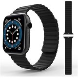  Silikonska narukvica za Apple Watch sa magnetom crno zuta 38/40mm | Eponuda.com