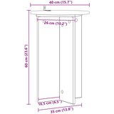  Stalak za biljke 2 pcs Crna Ø40 x 60 cm Konstruirano drvo | shoptok.hr