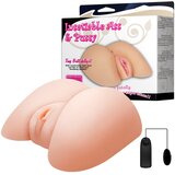  Vibrirajuća realistična veštačka vagina sa 2 ulaza | Eponuda.com