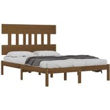  Posteljni okvir medeno rjav iz trdnega lesa 200x200 cm, (20707510) | Shoptok.si