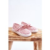 Boto Children's Velcro Ballerinas In Print Pink Selah | ePonuda.com