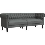  Trosjed Chesterfield tamnosivi od tkanine | Eponuda.com