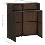  5-dijelni vrtni barski set s jastucima smeđi | Eponuda.com