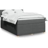 vidaXL Krevet s oprugama i madracem tamnosivi 140x190 cm od tkanine | shoptok.hr