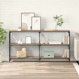 vidaXL Konzolna miza artisan hrast 156 x 28 x 80,5 cm Konstruiran les | Shoptok.si
