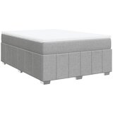 Maison Chic Box spring posteljni - Vzmetna postelja z vzmetnico svetlo siv 140x190 cm blago SL5357, (21906716) | Shoptok.si