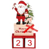  Rudolf, novogodišnja dekoracija,kalendar, drvena, Deda Mraz, 20cm ( 751805 ) Cene