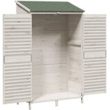  Vrtna Šupa Bijela 106 x 56 x 176,5 cm Čvrsto drvo jele | shoptok.hr