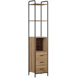  Set ormarića za kupaonicu 4 kom. Hrast artisan - Hrast artisan Ormarić ispod sudopera (2 vrata) + viseći ormarić + kupaonski orm | shoptok.hr