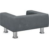  Krevet za pse tamnosivi 50x40x26,5 cm baršunasti | shoptok.hr