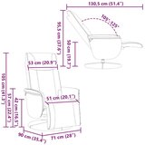  Krevetna stolica za masažu Bijelo 71 x 90 x 105 cm PVC | shoptok.hr