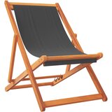  Sklopive stolice za plažu od tkanine 2 kom sive | shoptok.hr
