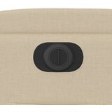 vidaXL Električni naslanjač krem tkanina | Shoptok.si