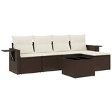 Maison Chic Seti vrtnega pohištva - Vrtna garnitura - Vrtni pohištvo set 6-delna z blazinami rjav poli ratan, (21808990) | Shoptok.si