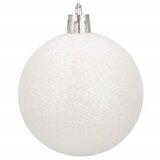  Set Božićnih kuglica bijele boje, 6 cm - 20 komada | shoptok.hr
