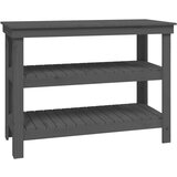  Delovna miza siva 110,5x50x80 cm trdna borovina, (20751382) | Shoptok.si