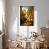  Slika - Carl Spitzweg – Well-Wisher Presenting Flowers 80x120 U crnom drvenom okviru | shoptok.hr