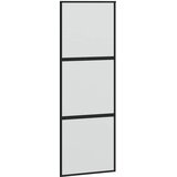  Klizna vrata crna 76x205 cm od kaljenog stakla i aluminija | shoptok.hr