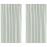 vidaXL Voile zavjese s džepovima za šipke 2 kom svijetlo sive - Svjetlosiva 140 x 175 cm 1 s džepovima za šipke | shoptok.hr