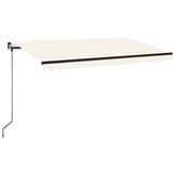 Maison Chic Ročno zložljiva tenda - Senčniki 400x350 cm krem, (22042251) u
