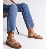 Gemre Golden sandals adorned with zirconia Claranna | shoptok.hr