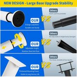 NCRGB 2x nastavljivi kovinski pohištveni nogi - 40–70 cm | Shoptok.si