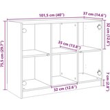  Komoda boja smeđeg hrasta 102x37x75 5 cm konstruirano drvo | shoptok.hr