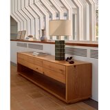 Kave Home Zelena/kremno bela namizna svetilka s tekstilnim senčilom (višina 61,5 cm) Rue – | Shoptok.si