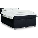 Krevet s oprugama i madracem crni 140 x 190 cm od tkanine | shoptok.hr