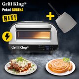 Grill King 12 digitalni električni pekač za peko bureka, lazanje in pizze + 12 lopatica za pizzo | Shoptok.si