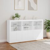 Komoda s LED svjetlima bijela 181,5x37x100 cm | Eponuda.ba