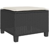  3-dijelni bistro set s jastucima crni od poliratana | shoptok.hr