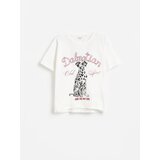 Reserved Ležerni t-shirt s printom - krem | shoptok.hr