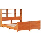  Posteljni okvir brez vzmetnice voščeno rjav 120x190 cm borovina | Shoptok.si