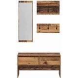  Set namještaja za predsoblje 4 pcs Staro drvo Konstruirano drvo | shoptok.hr